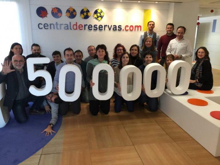 Centraldereservas.com supera los 500.000 alojamientos en todo el mundo