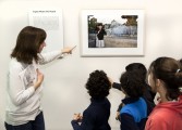 Una decena de niños de Huesca participan en el taller para familias que pone fin a la exposición 'Iter-itineris'