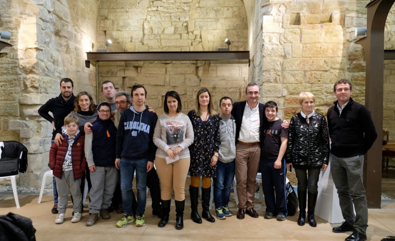 Down Huesca lleva sus reivindicaciones por la inclusión social a Fraga