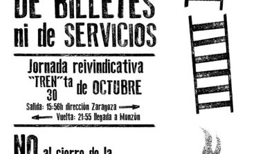 La Asamblea de Cambiar Monzón convoca para este miércoles 30 de octubre a una jornada reivindicativa en apoyo del ferrocarril y de la Estación de Monzón Rio Cinca