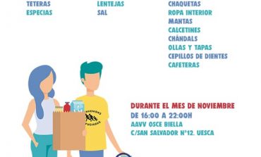 Bienvenidxs Refugiadxs Huesca organiza una campaña de recogida de alimentos, ropa y enseres