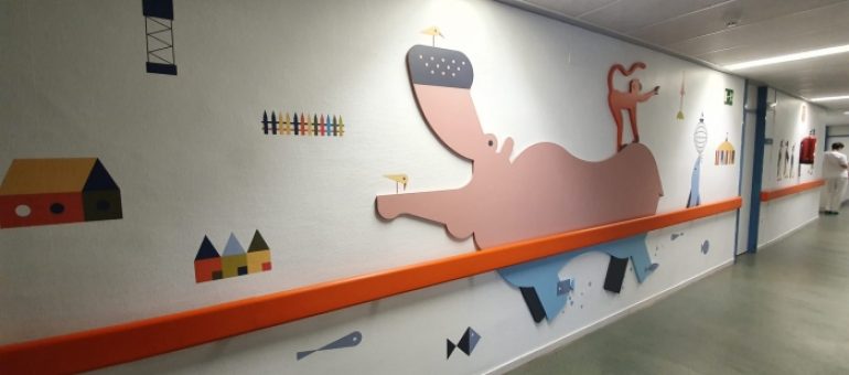 El área pediátrica del Hospital San Jorge de Huesca luce nueva decoración