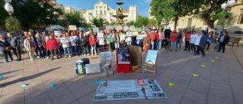 Cáritas Huesca celebra un acto para visibilizar el problema de la vivienda