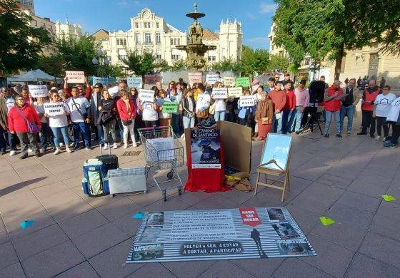 Cáritas Huesca celebra un acto para visibilizar el problema de la vivienda