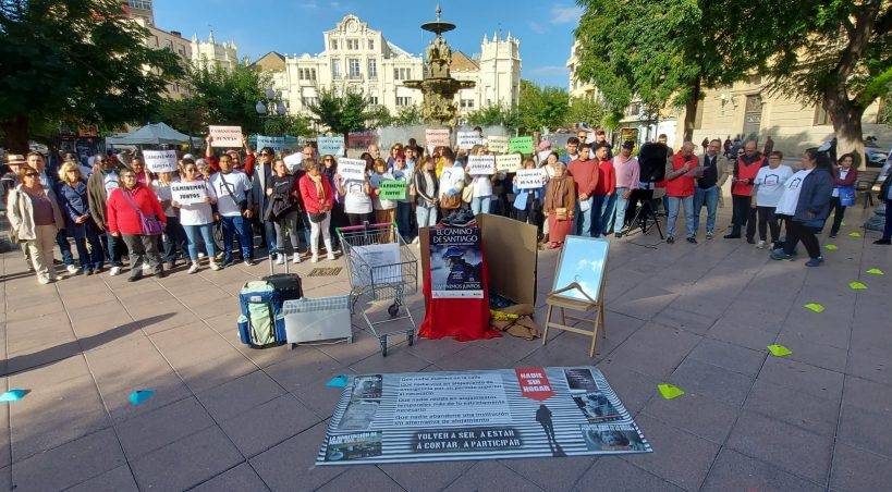 Cáritas Huesca celebra un acto para visibilizar el problema de la vivienda