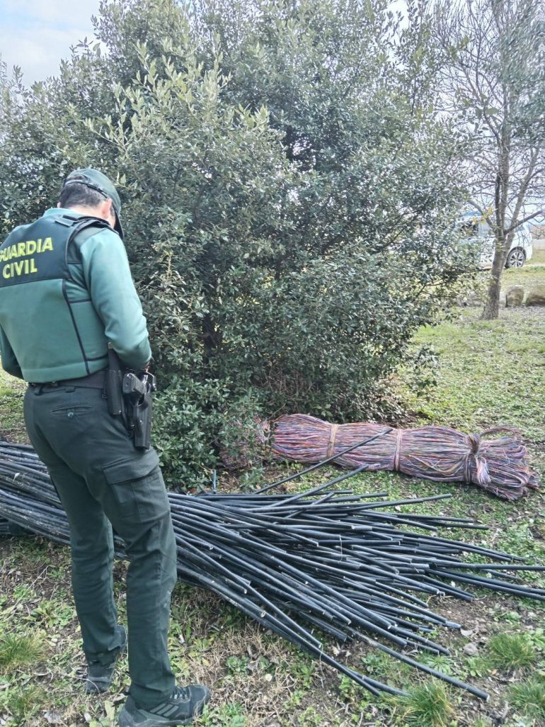 Detenido por robar cable de cobre en el término municipal de Lupiñén-Ortilla