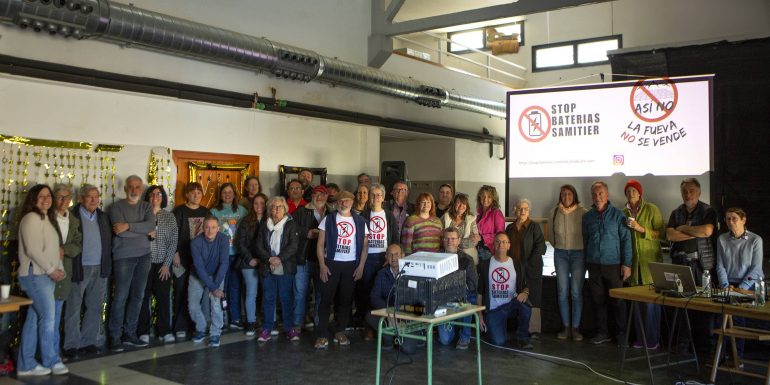 «Stop Baterías Samitier» anima a presentar alegaciones contra el proyecto de almacén de baterías