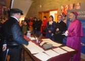 Fonz celebra este sábado su última visita teatralizada en torno a la figura  de Pedro Cerbuna, fundador de la Universidad de Zaragoza