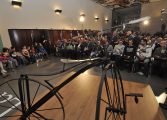 Encuentro histórico en la DPH del ciclismo altoaragonés cuyos inicios cumplen 150 con la primera bici creada en Huesca