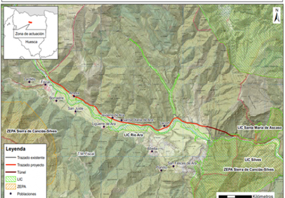 Mitma aprueba el expediente de información pública del proyecto de acondicionamiento de la N-260 entre el túnel de Balupor y Fiscal