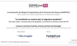 AMEPHU organiza este viernes un desayuno coloquio sobre conciliación familiar en Huesca