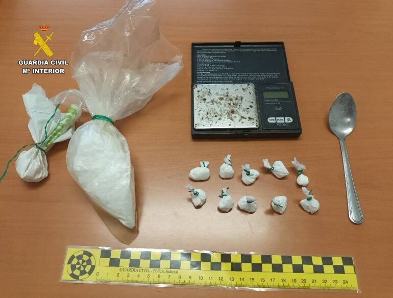 La Guardia Civil desmantela un punto de venta de droga en Fraga